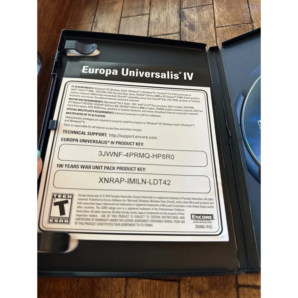 Europa Universalis IV PC Mac DVD-ROM Paradox Interactive Grand Strategy Game